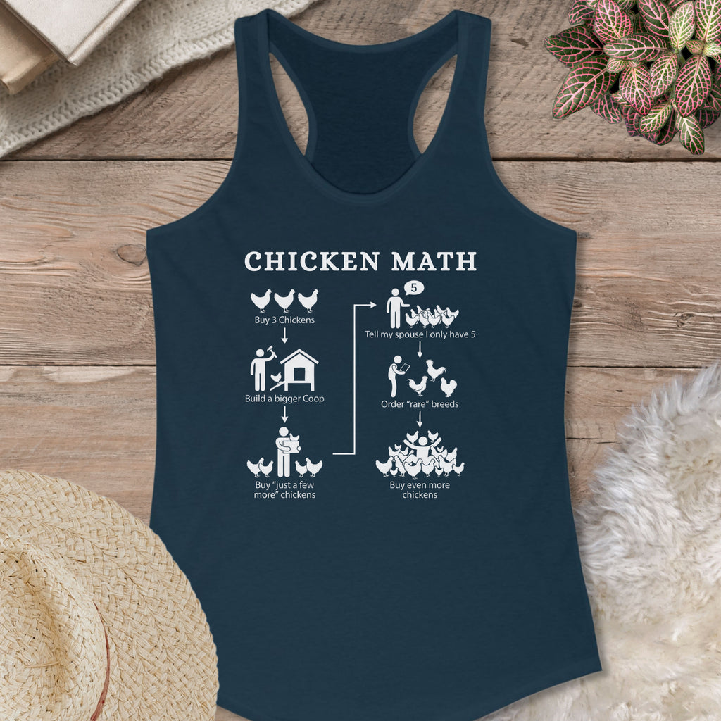 Chicken Math Diagram Tank Top