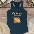 Feathered Therapist Chicken Tank Top