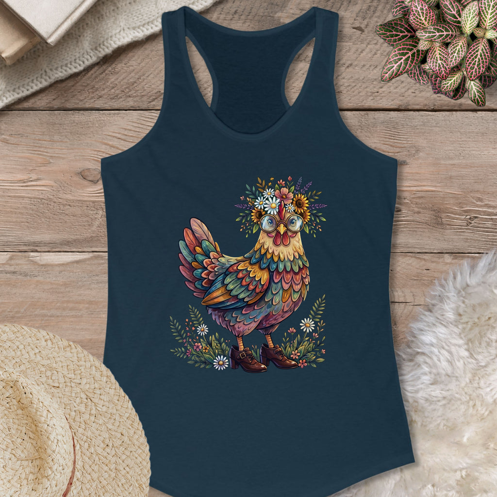 Colorful Chicken Garden Tank Top