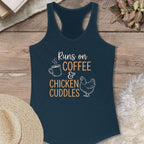 Coffee Chicken Cuddles Tank Top