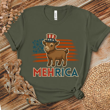 MehRica Patriotic Goat Tee