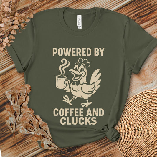 Powered by Coffee and Clucks Shirt