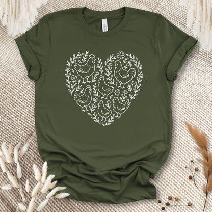 Chicken Heart Floral Tee