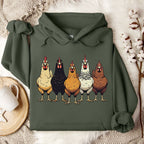 Multicolor Chicken Lineup Hoodie