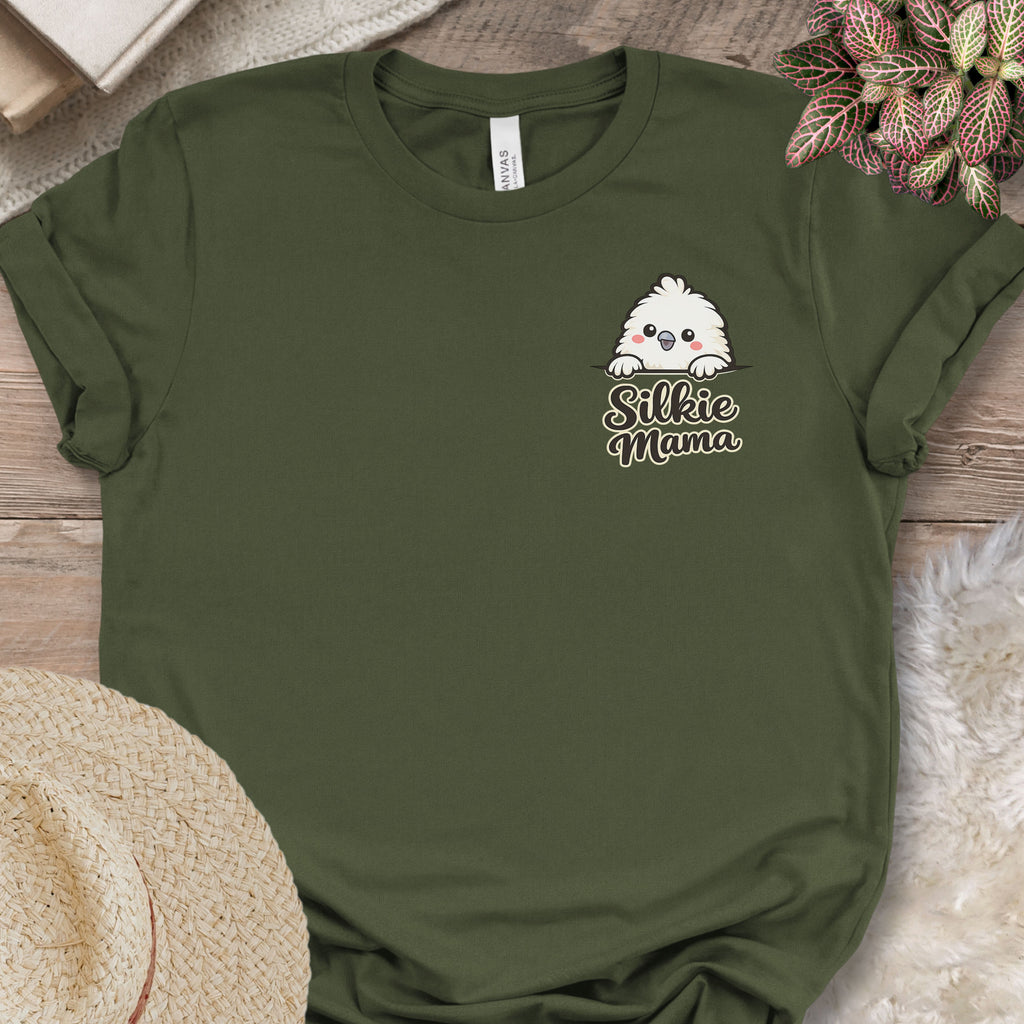 Silkie Mama Chest Print T-Shirt