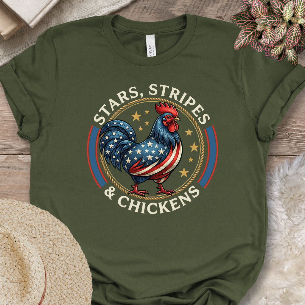 Patriotic Chicken Americana T-Shirt