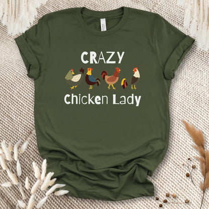 Crazy Chicken Lady T-shirt