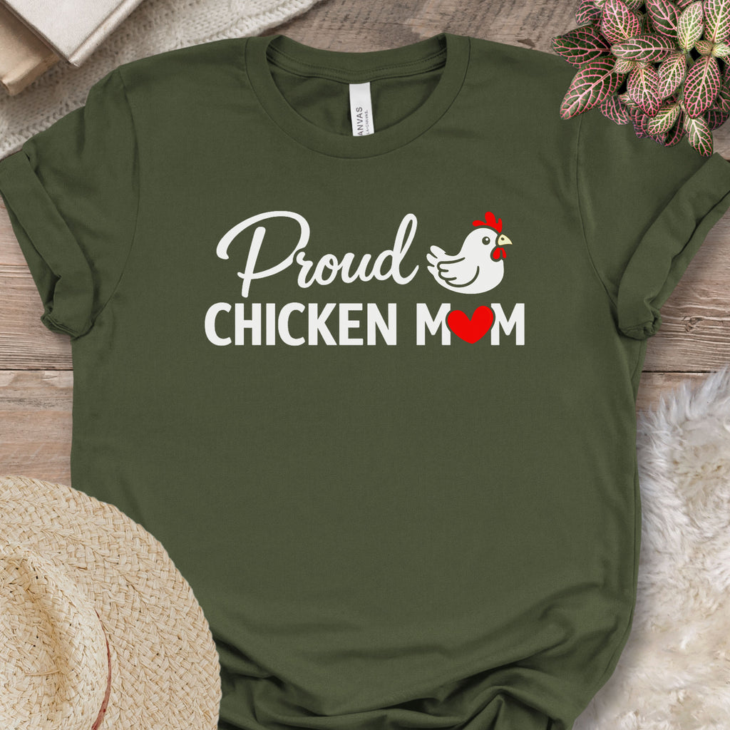 Proud Backyard Hen Mom Tee