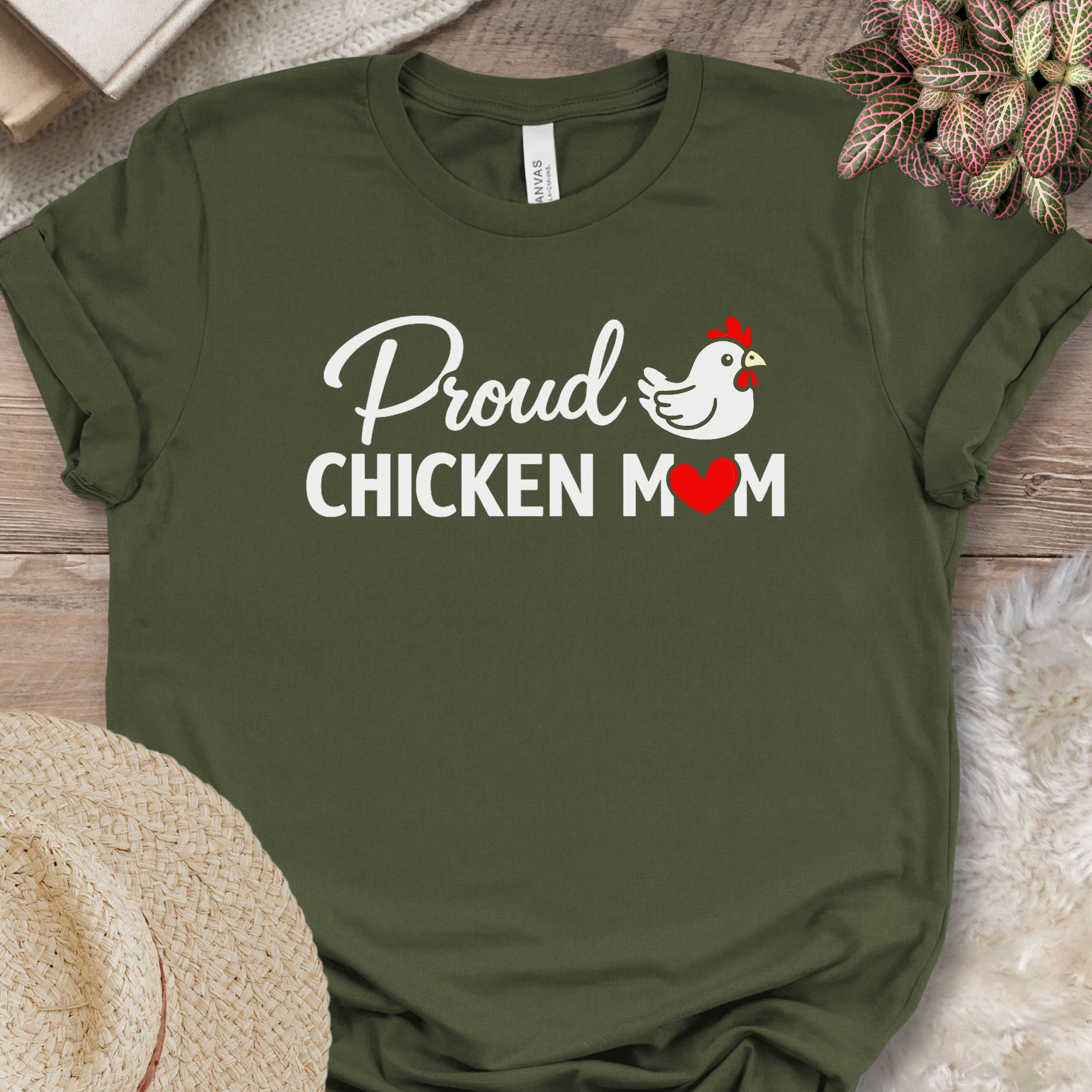 Proud Backyard Hen Mom Tee