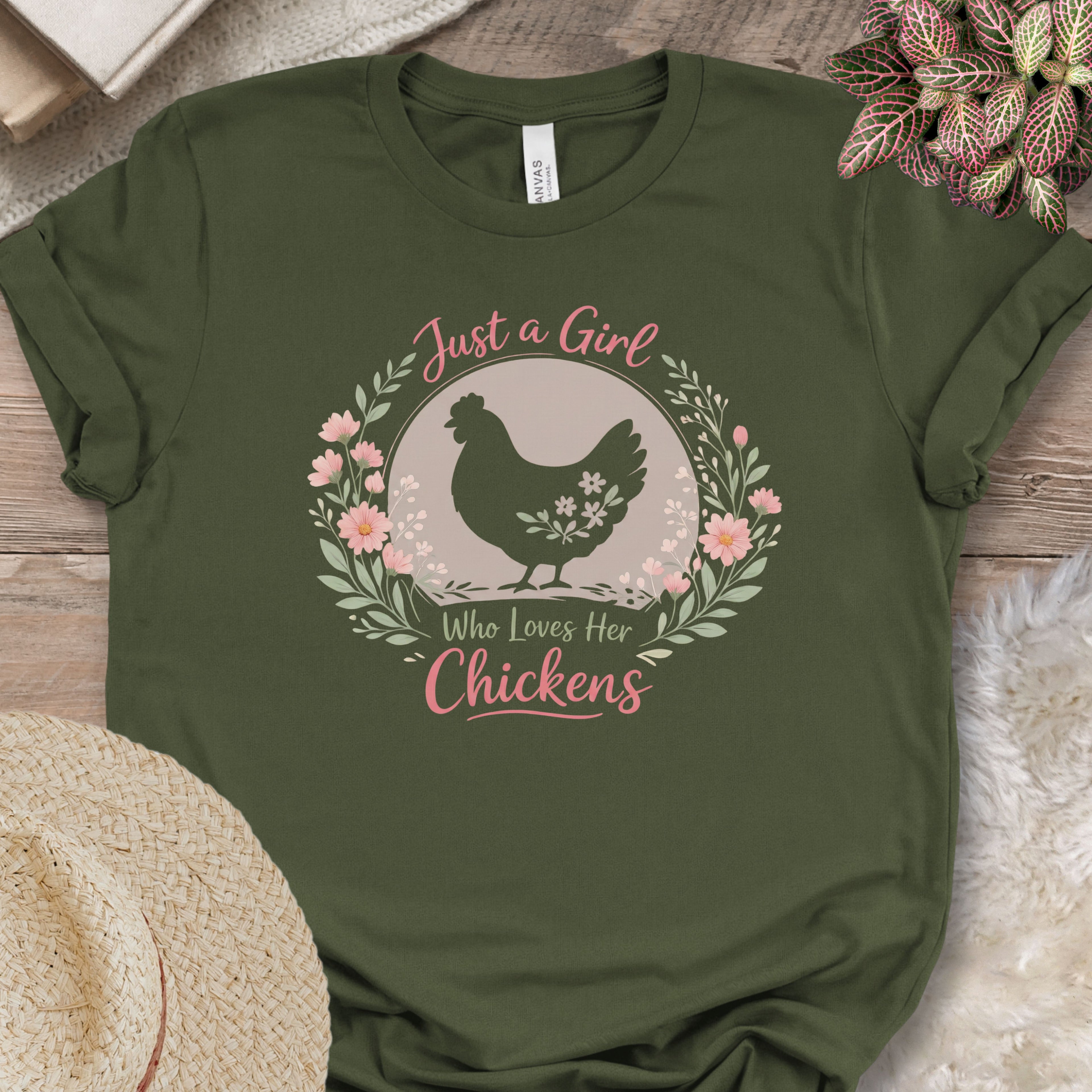 Girl Who Loves Chickens Shirt