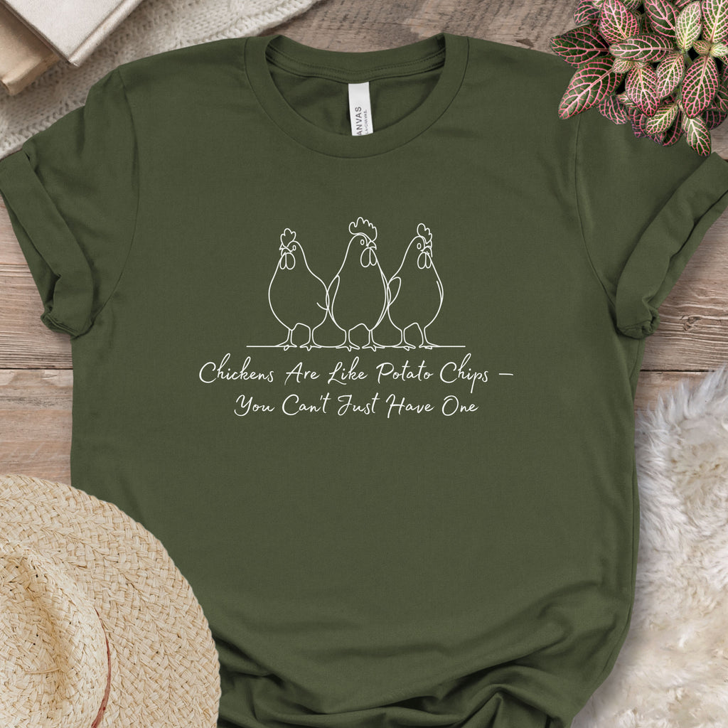 Chickens Are Like Potato Chips Tee
