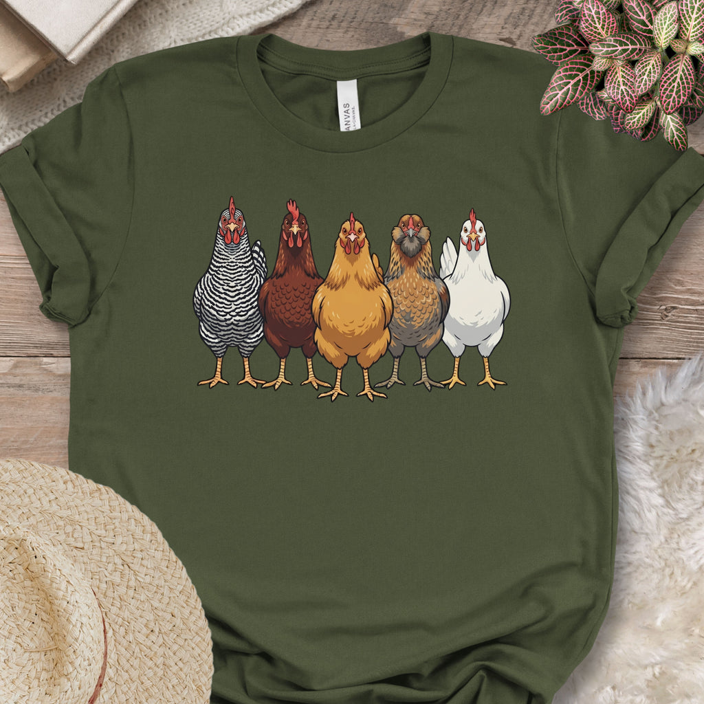 Heritage Chicken Breeds Lineup Shirt