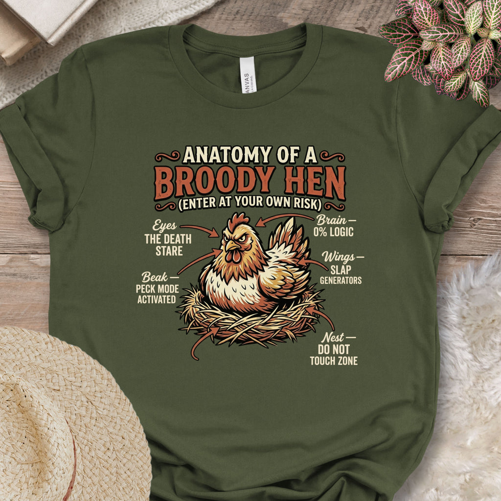 Broody Hen Anatomy T-Shirt