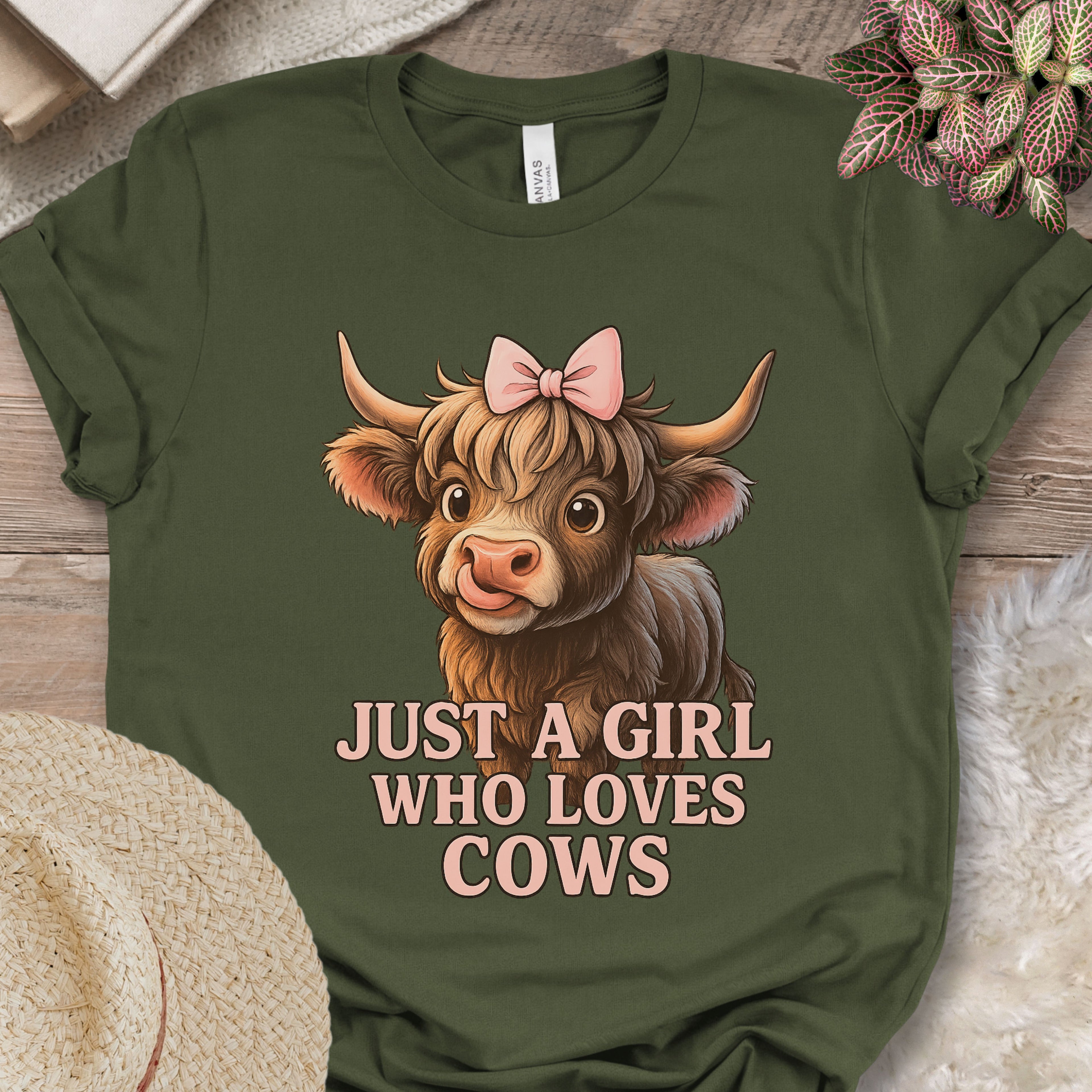 Just a Girl Who Loves Cows Tee