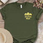 Cute Chicken Mom Chest Tee