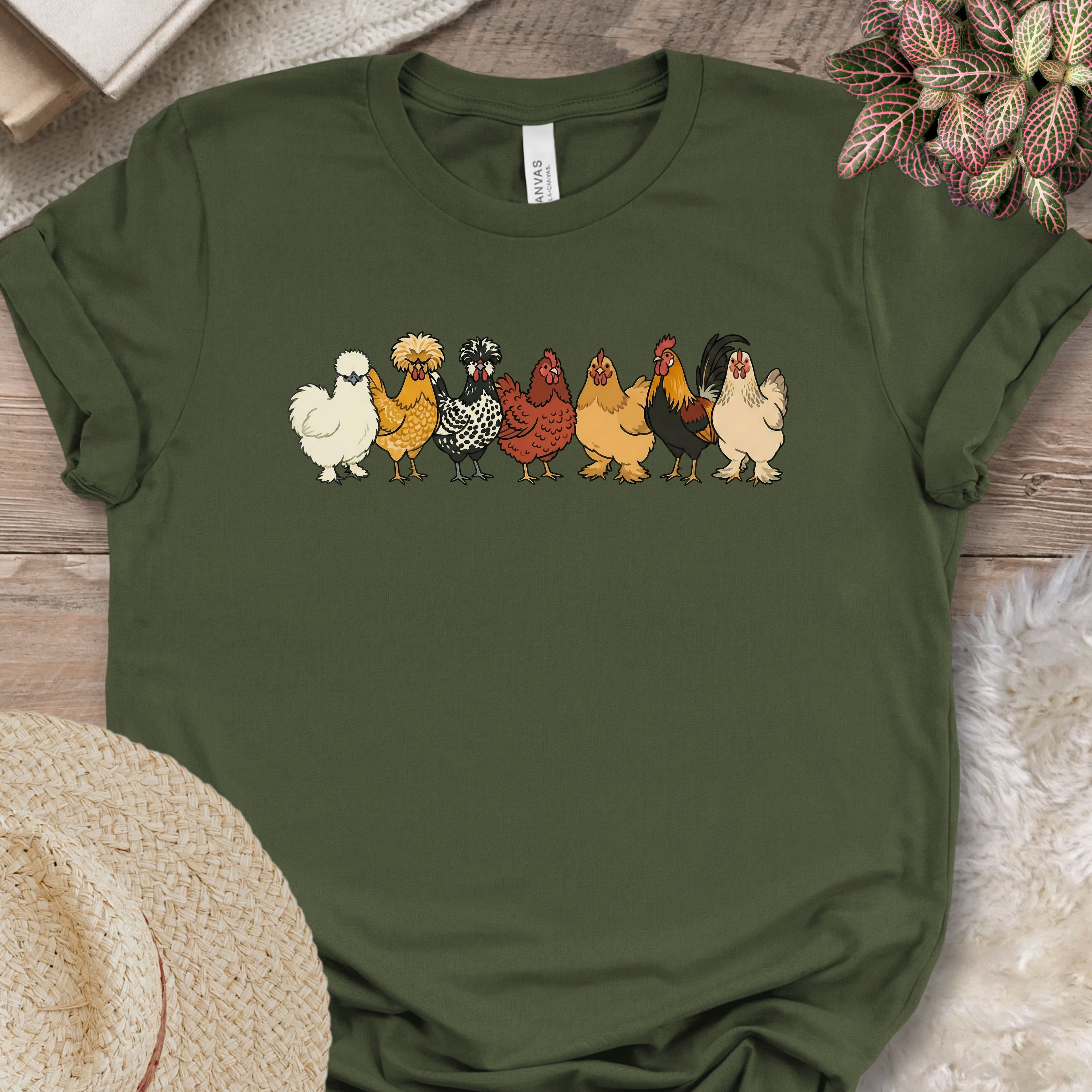 Backyard Chicken Variety Lineup T-Shirt