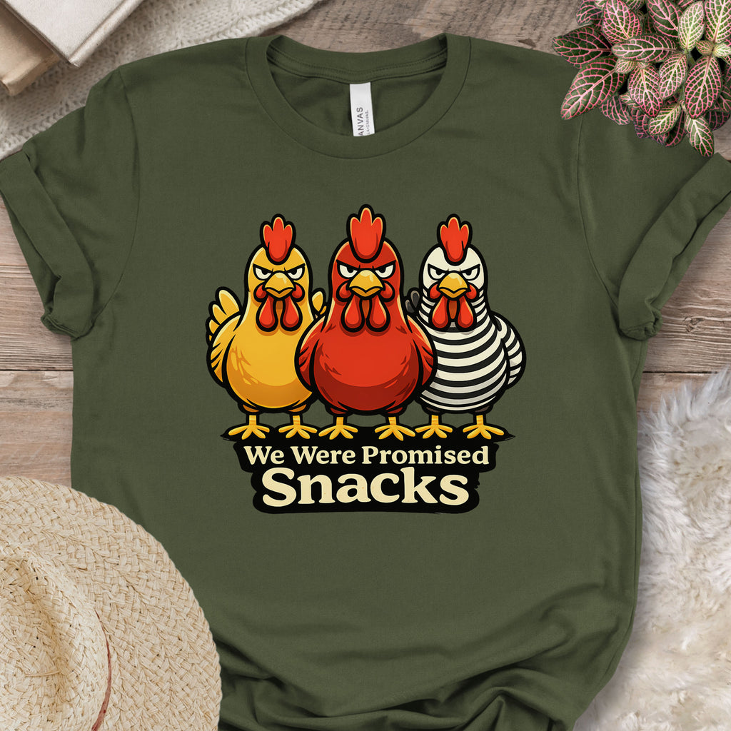 Hungry Chicken Attitude Graphic T-Shirt