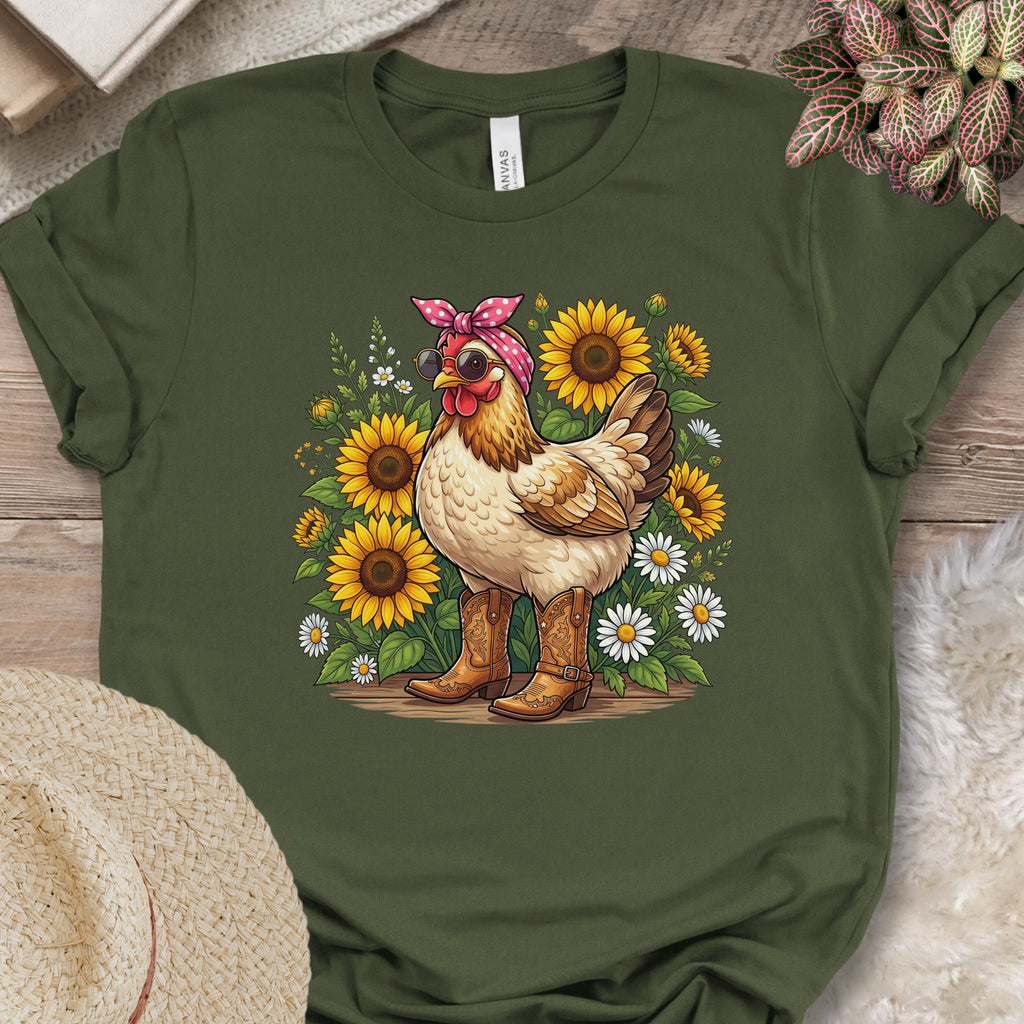 Sunflower Chicken Graphic Shirt