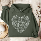 Chicken Heart Floral Hoodie