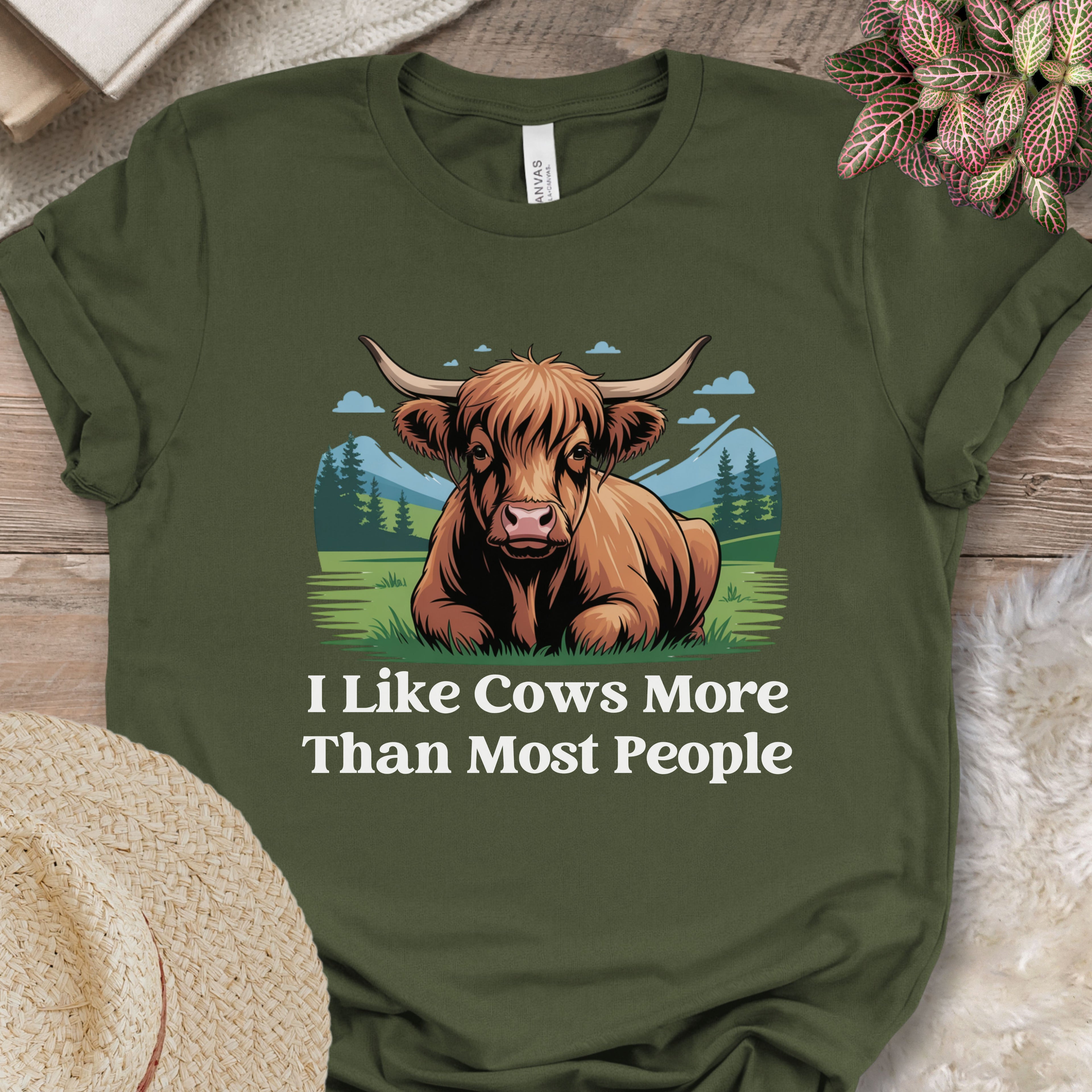 I Like Cows More Than Most People Tee