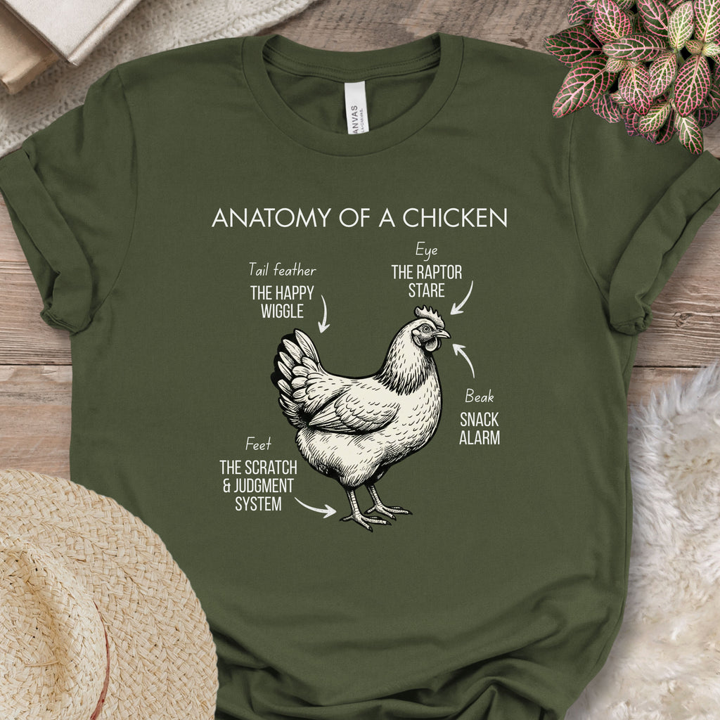 Chicken Anatomy Diagram T-Shirt