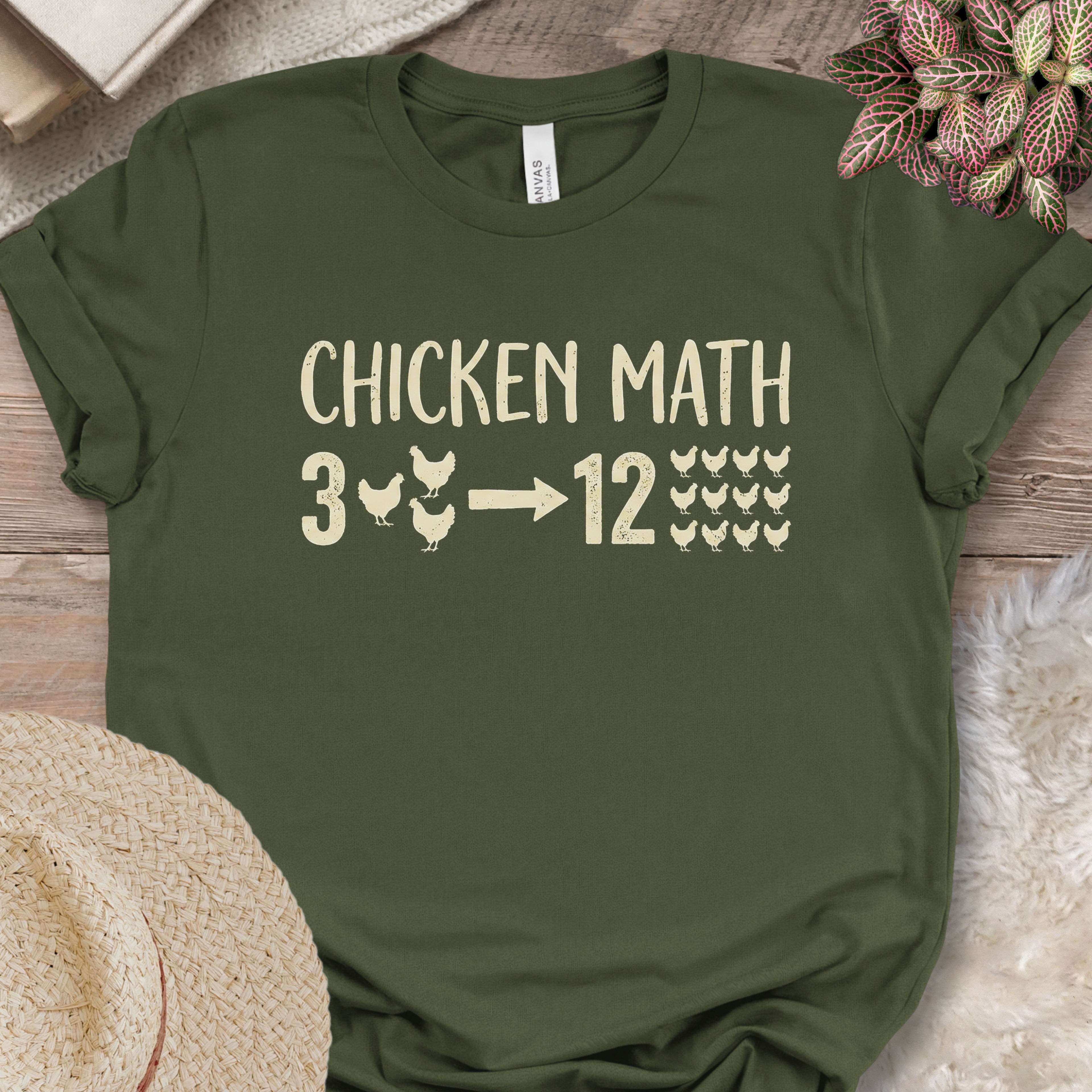 Chicken Keeper Humor Equation T-Shirt