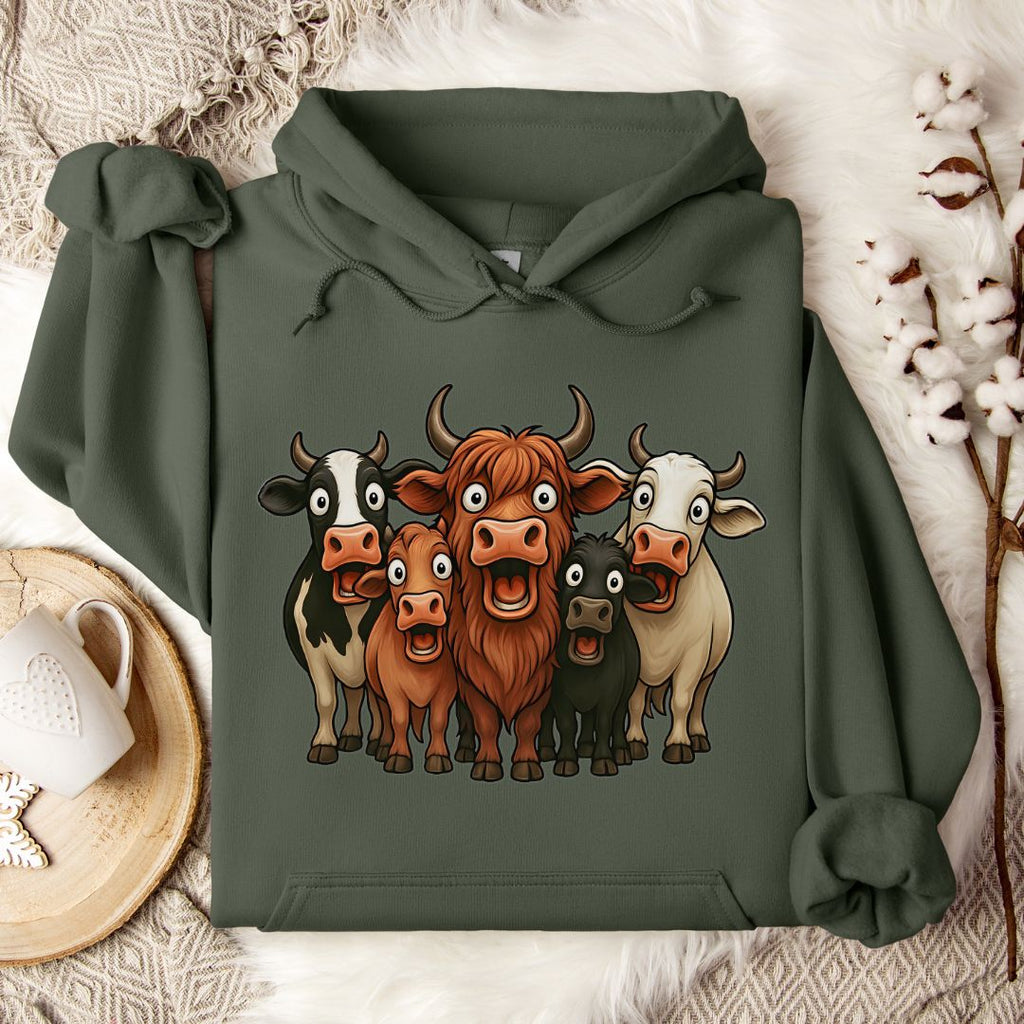 Funny Cow Lineup Hoodie