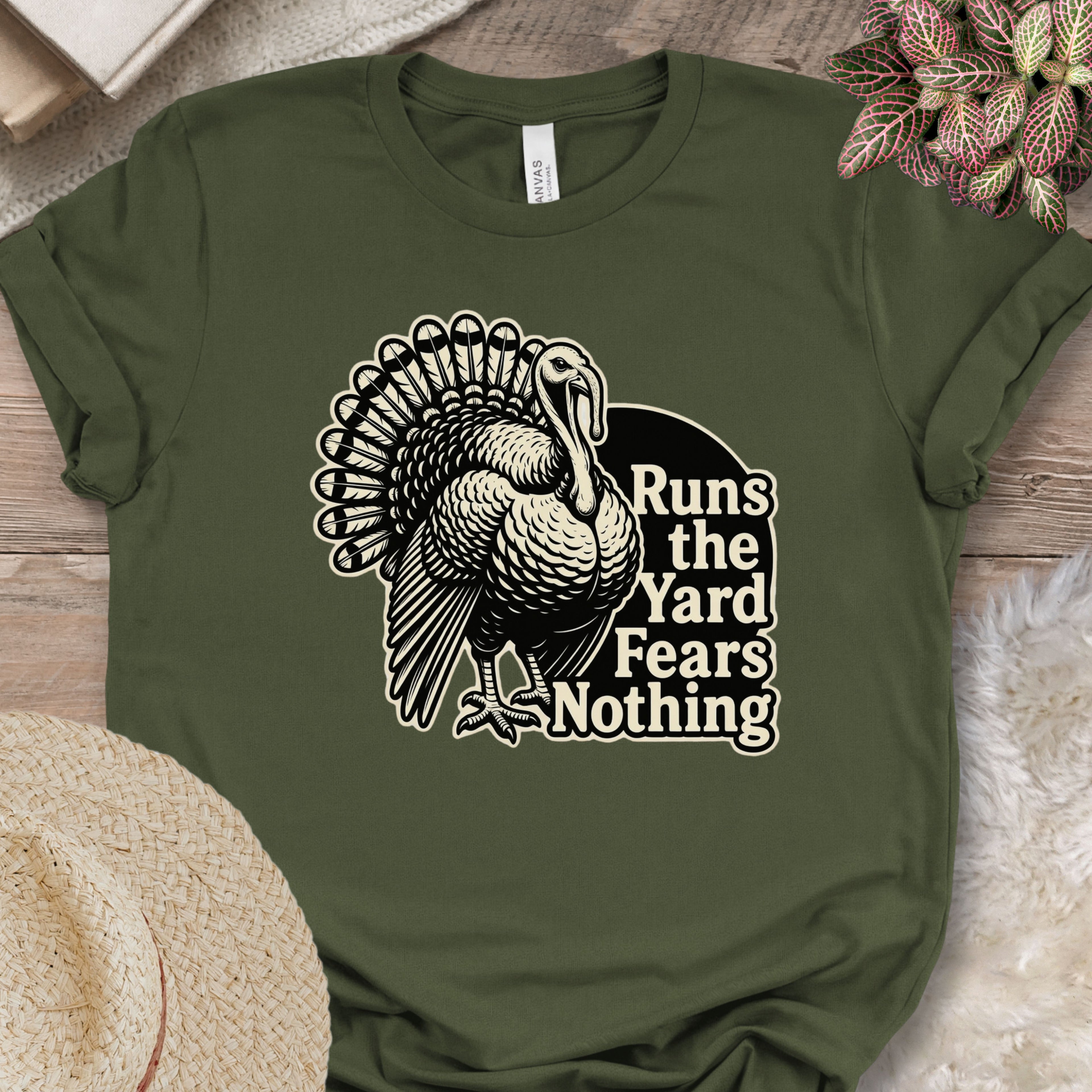 Tough Farmyard Turkey Graphic Shirt