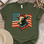 Patriotic Cow Flag Shirt