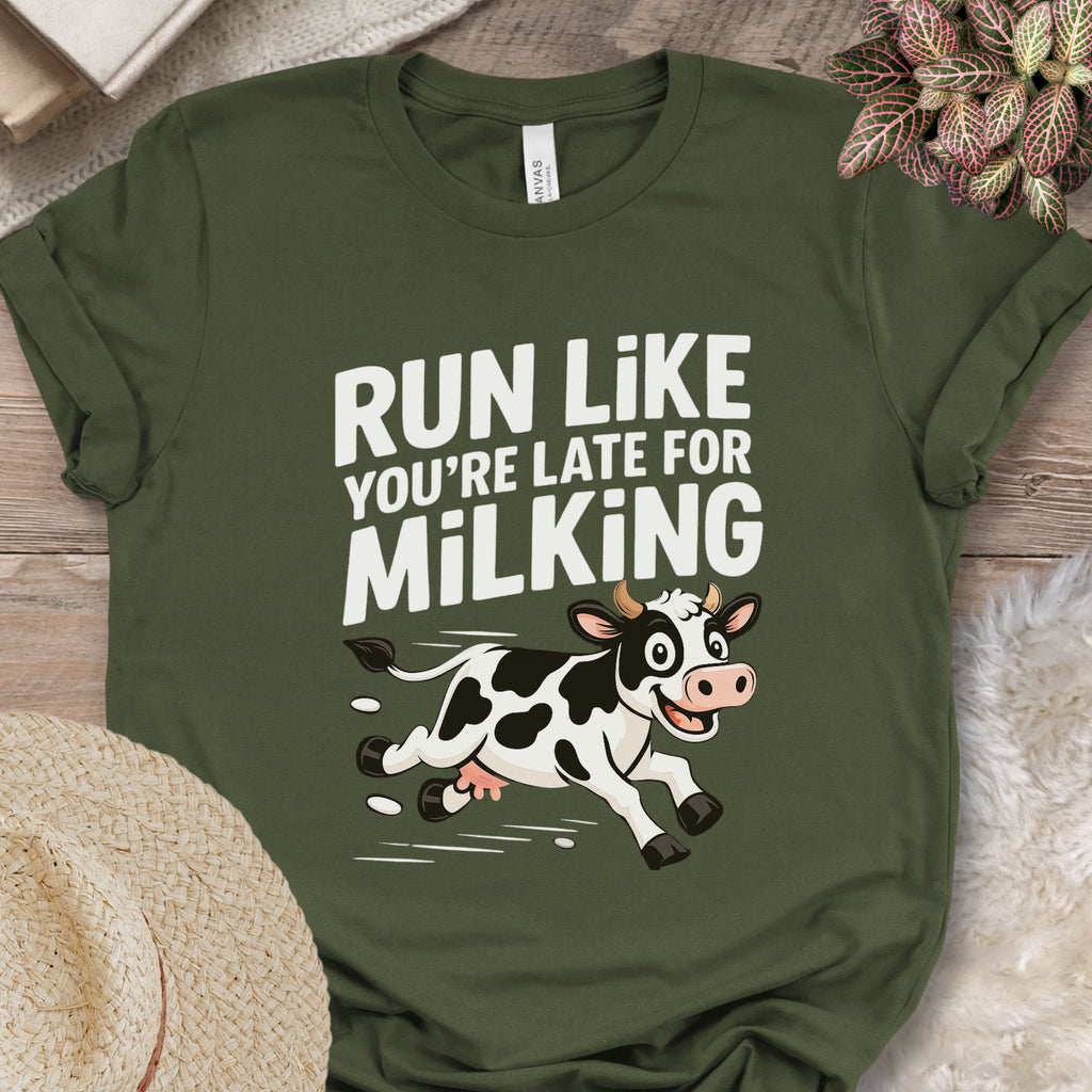 Run Like You’re Late for Milking Tee