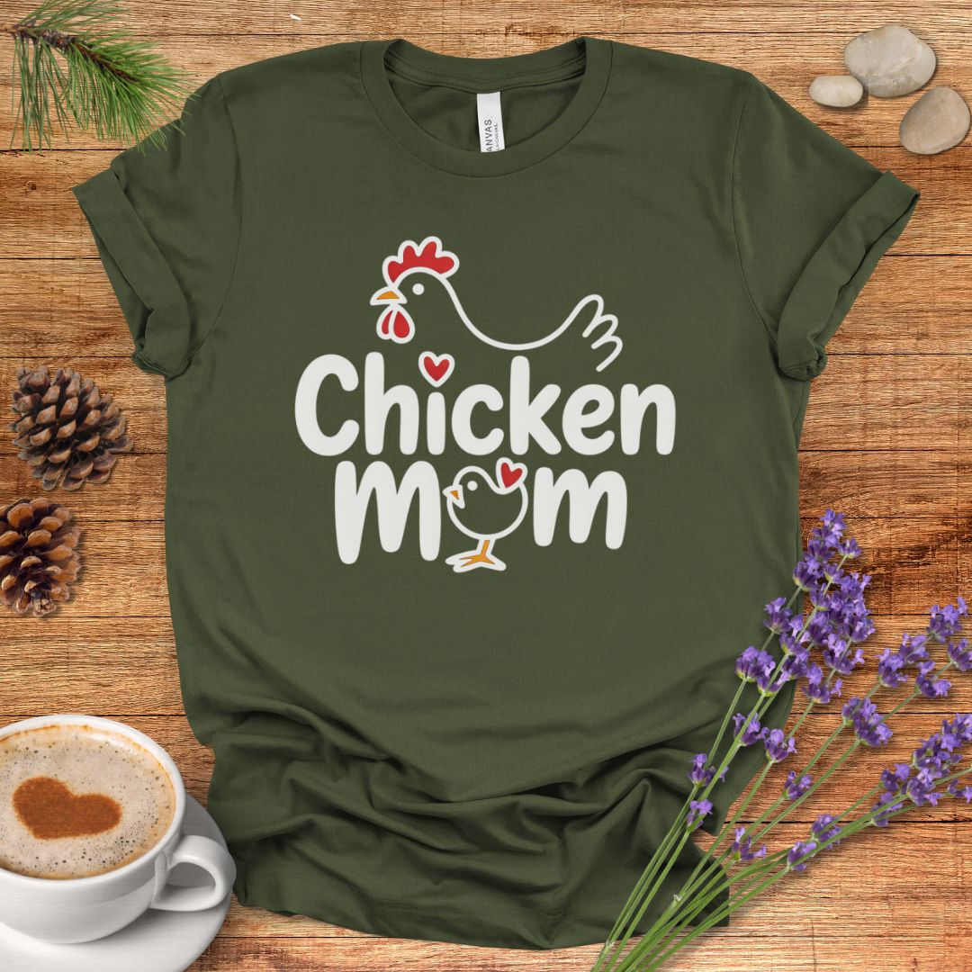 Hen Heart Chicken Mom Shirt