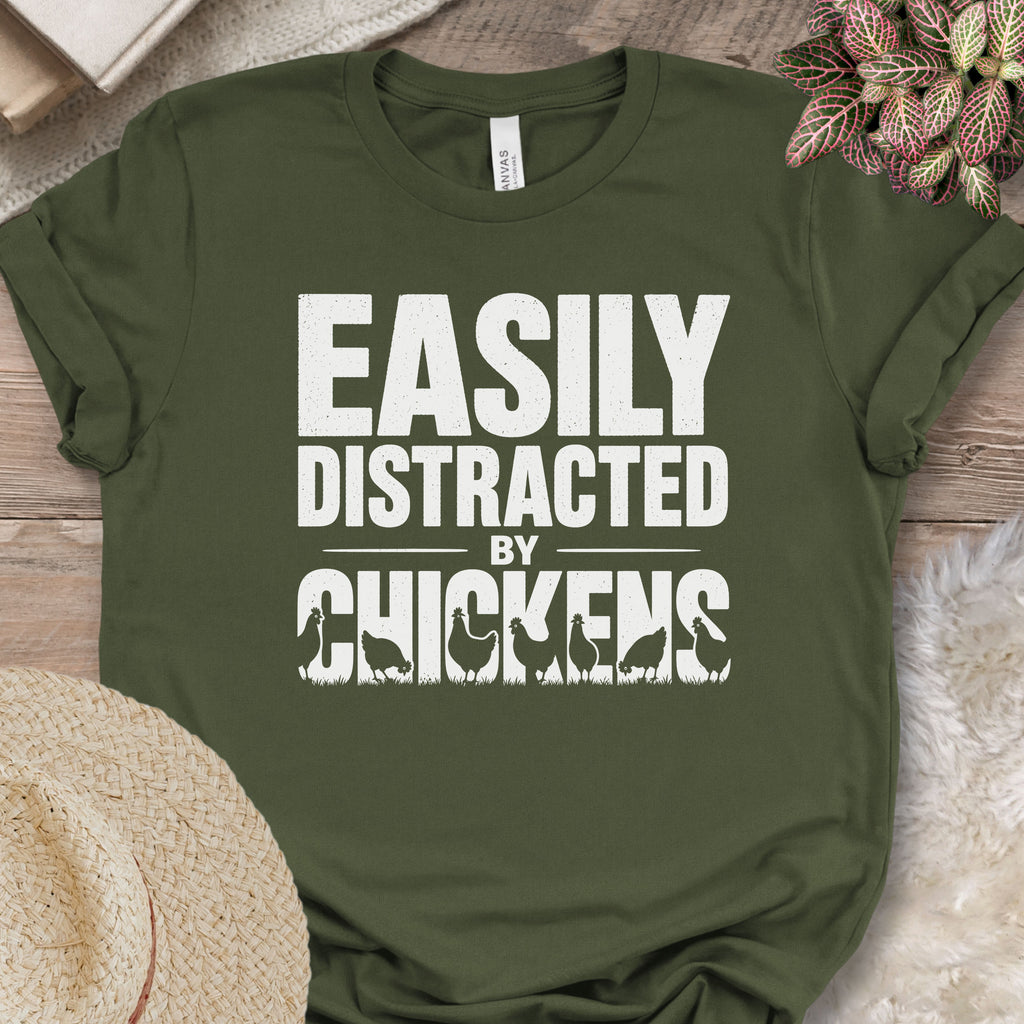 Vintage Distressed Chicken Graphic Tee