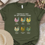 Things I Do... Chicken Flowers Tee