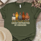 Distracted by Chickens Tee
