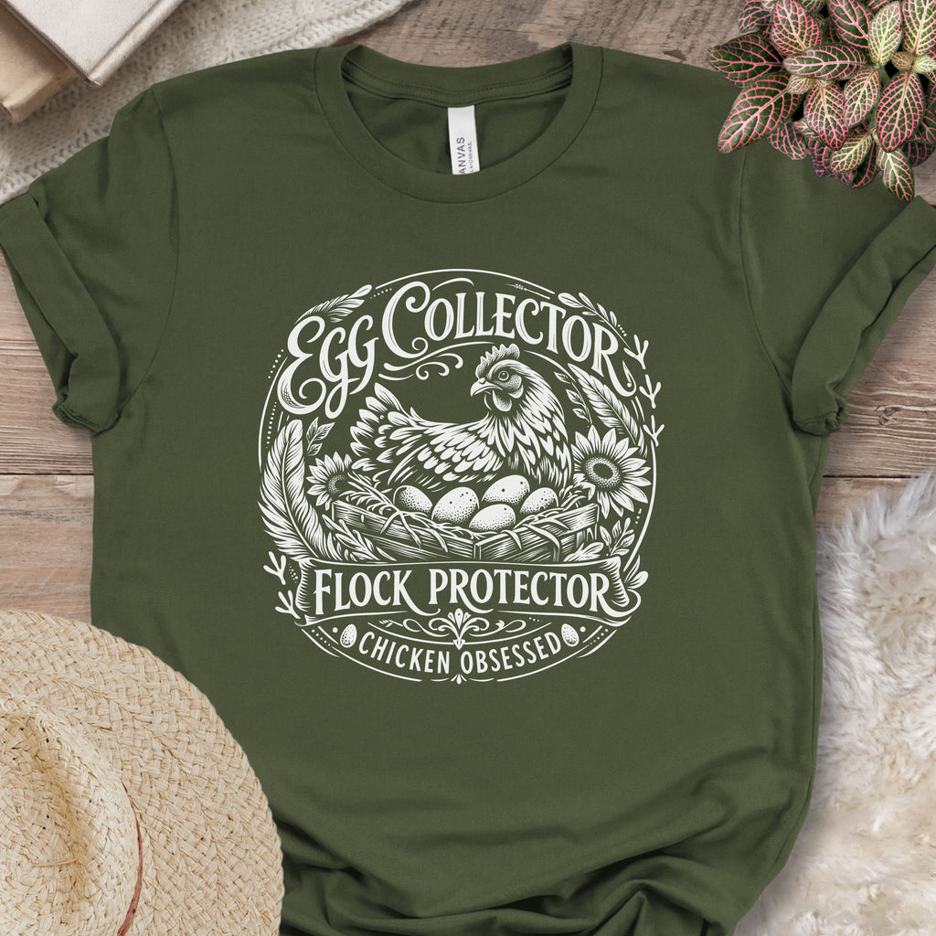 Egg Collector Flock Protector Tee