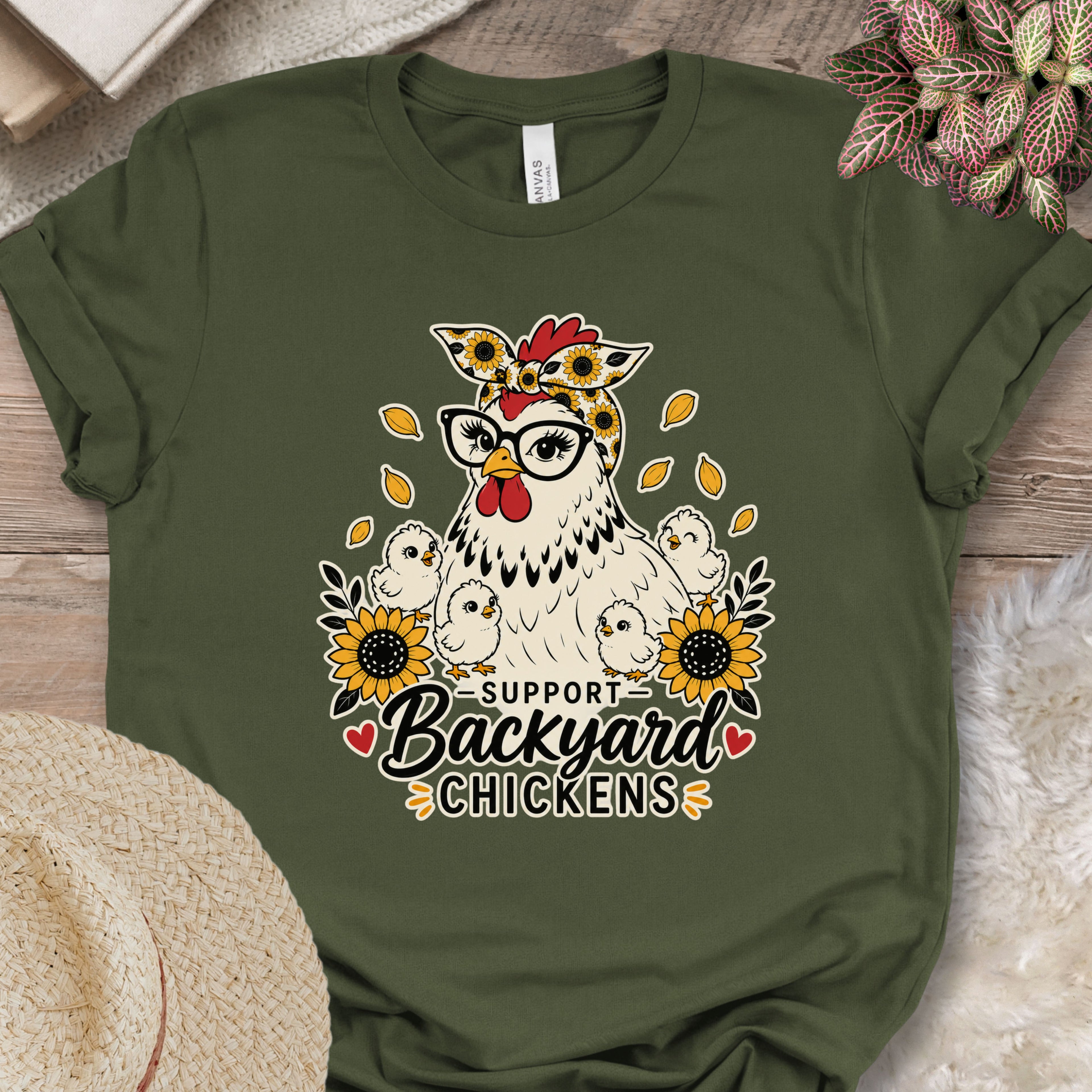 Support Backyard Chickens Tee