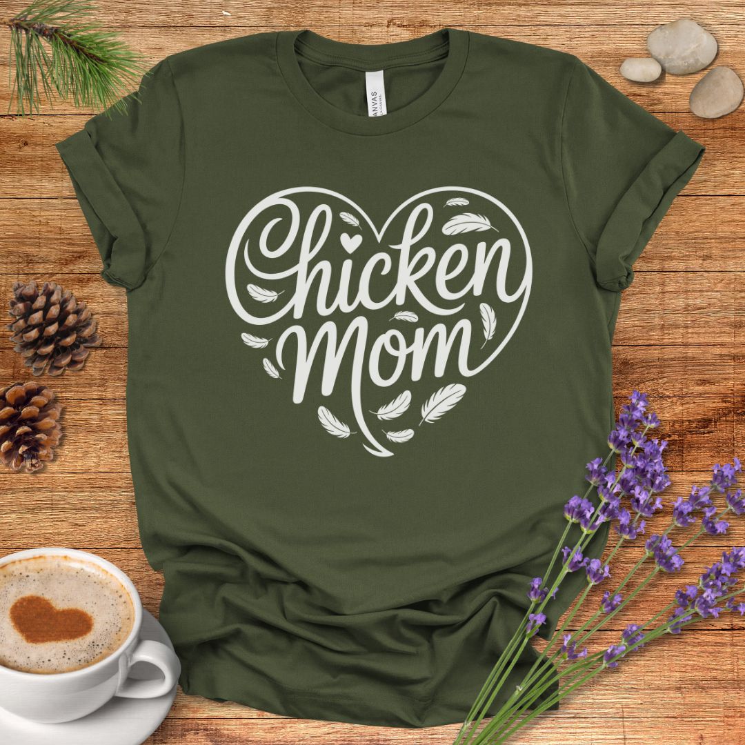 Heart Shaped Chicken Mom Tee