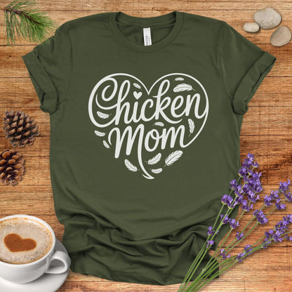 Heart Shaped Chicken Mom Tee