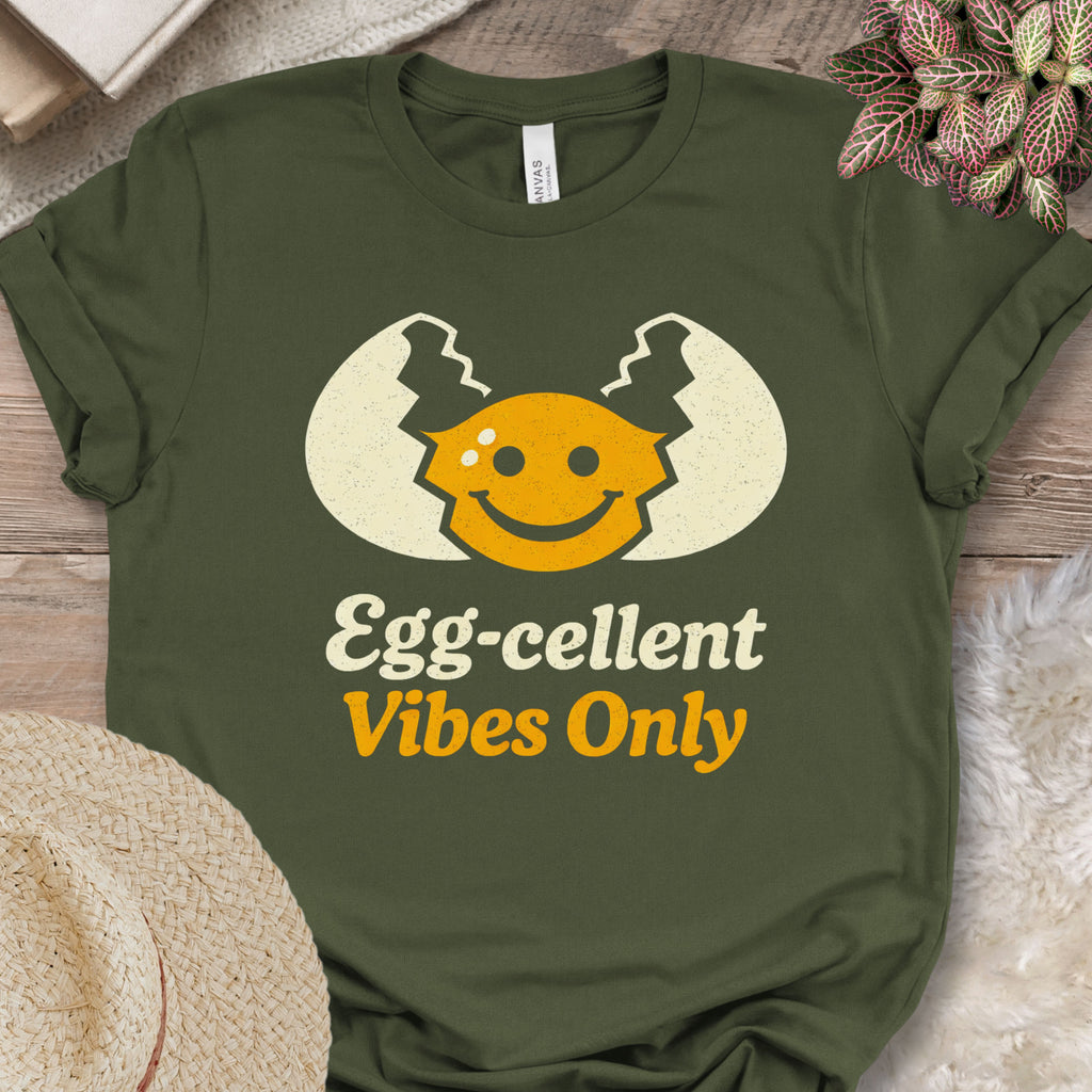 Eggcellent Vibes Chicken Shirt