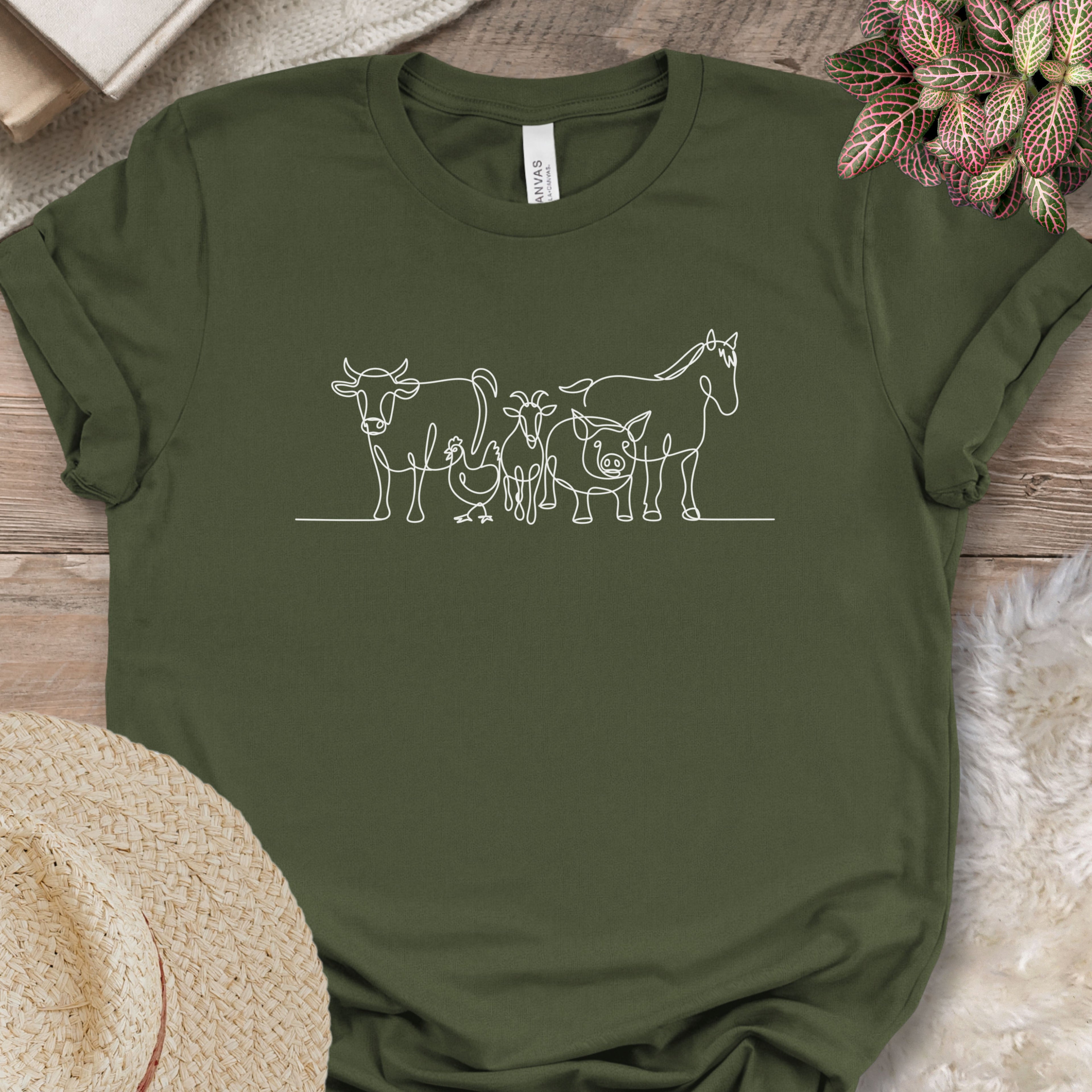 Farm Animal Minimalist Tee