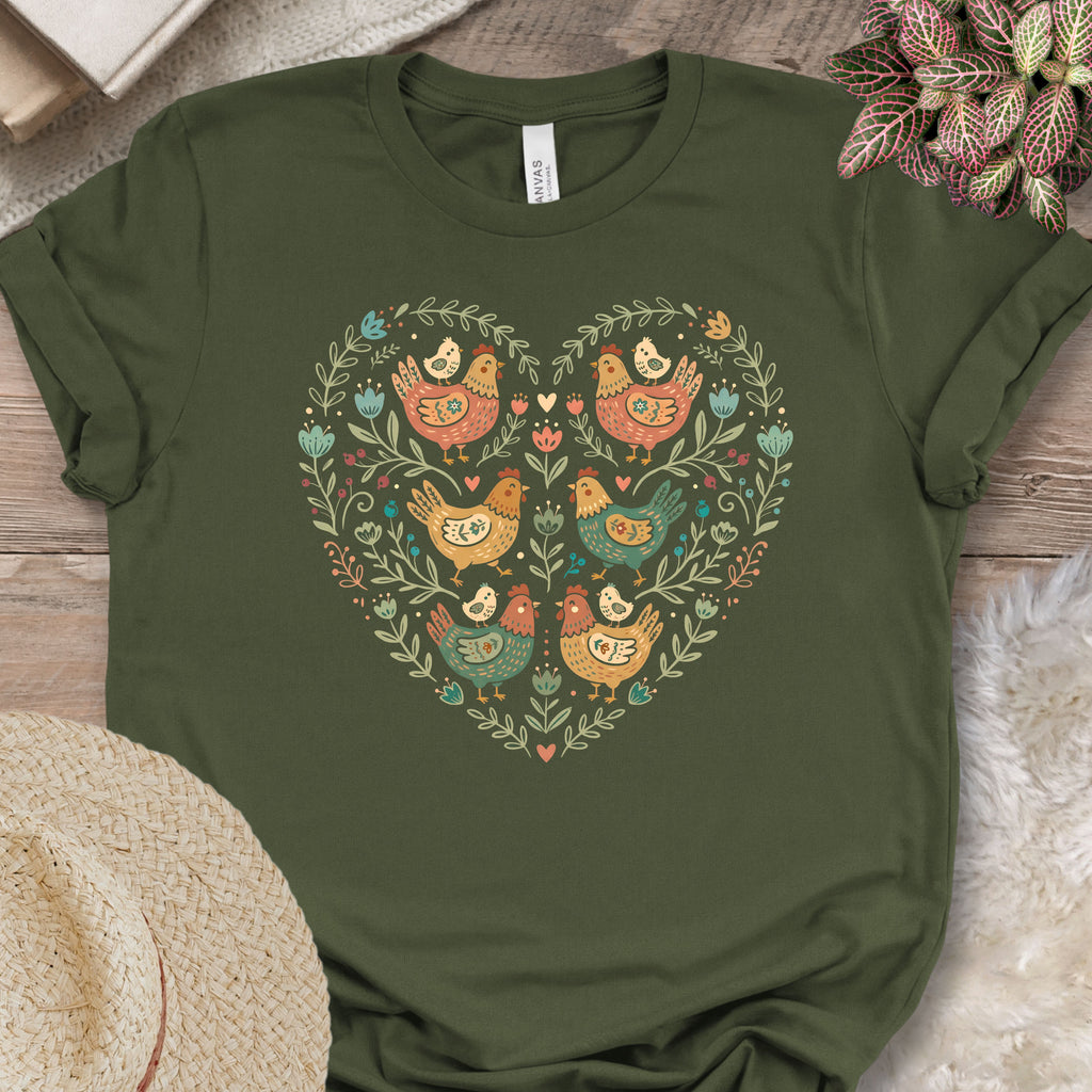 Chicken Heart Pattern Tee