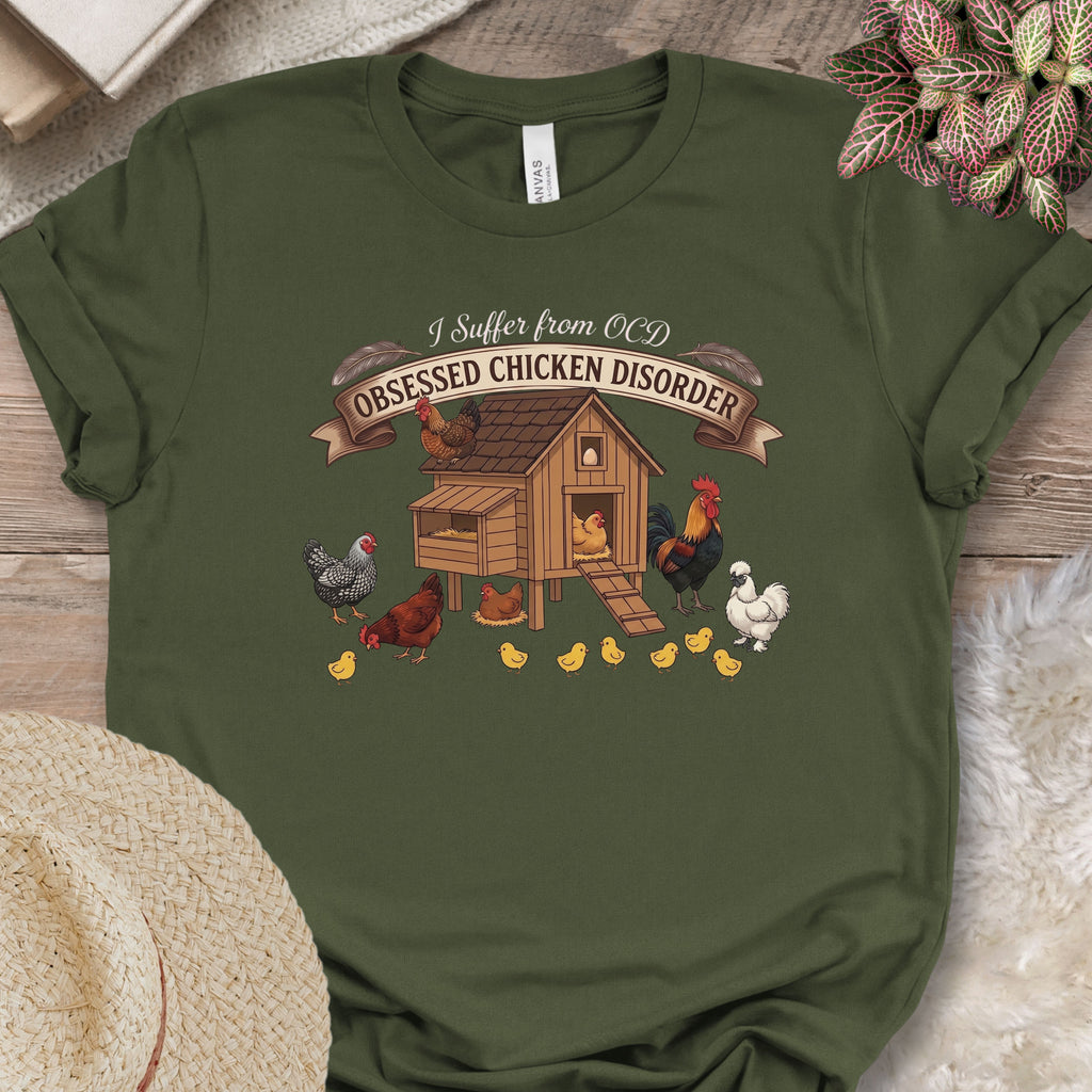 Chicken Coop Obsession Humor T-Shirt