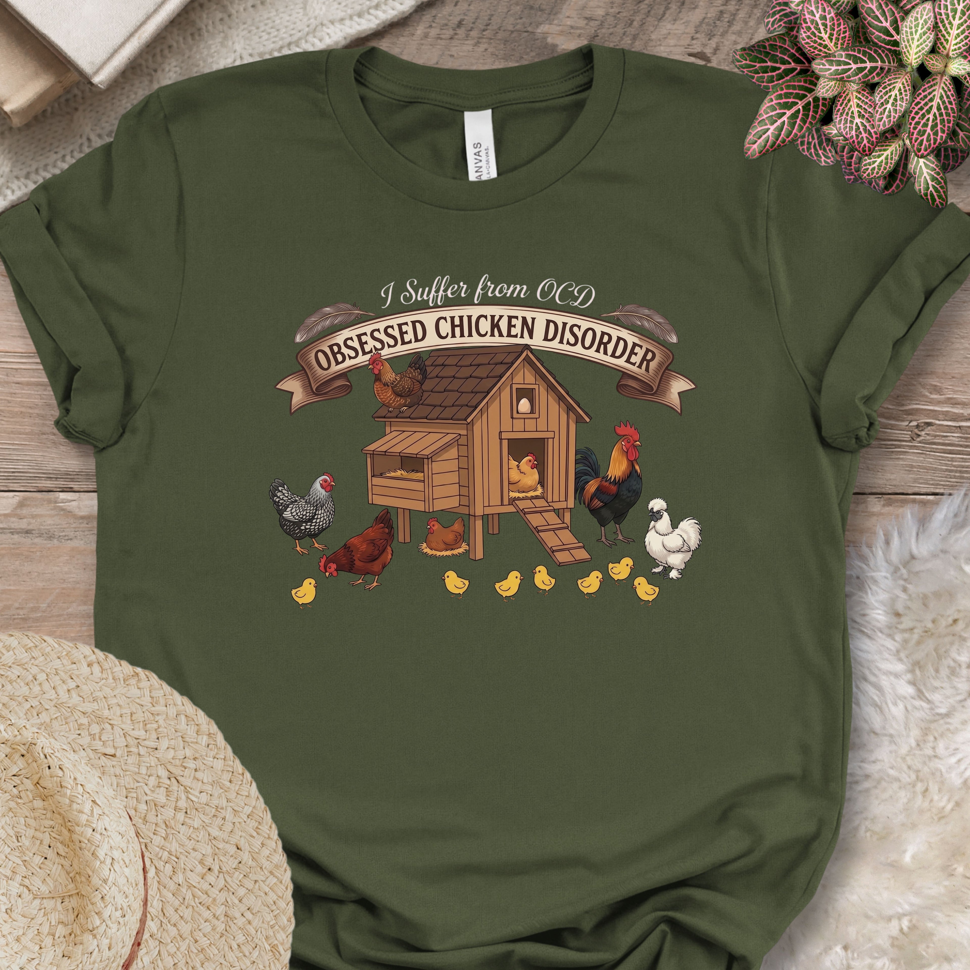 Chicken Coop Obsession Humor T-Shirt