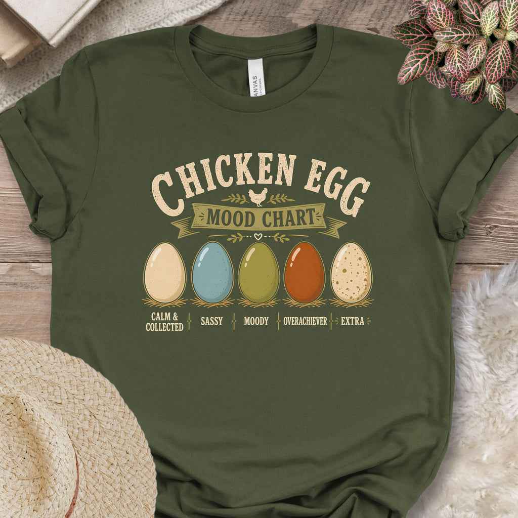 Chicken Egg Mood Chart T-Shirt
