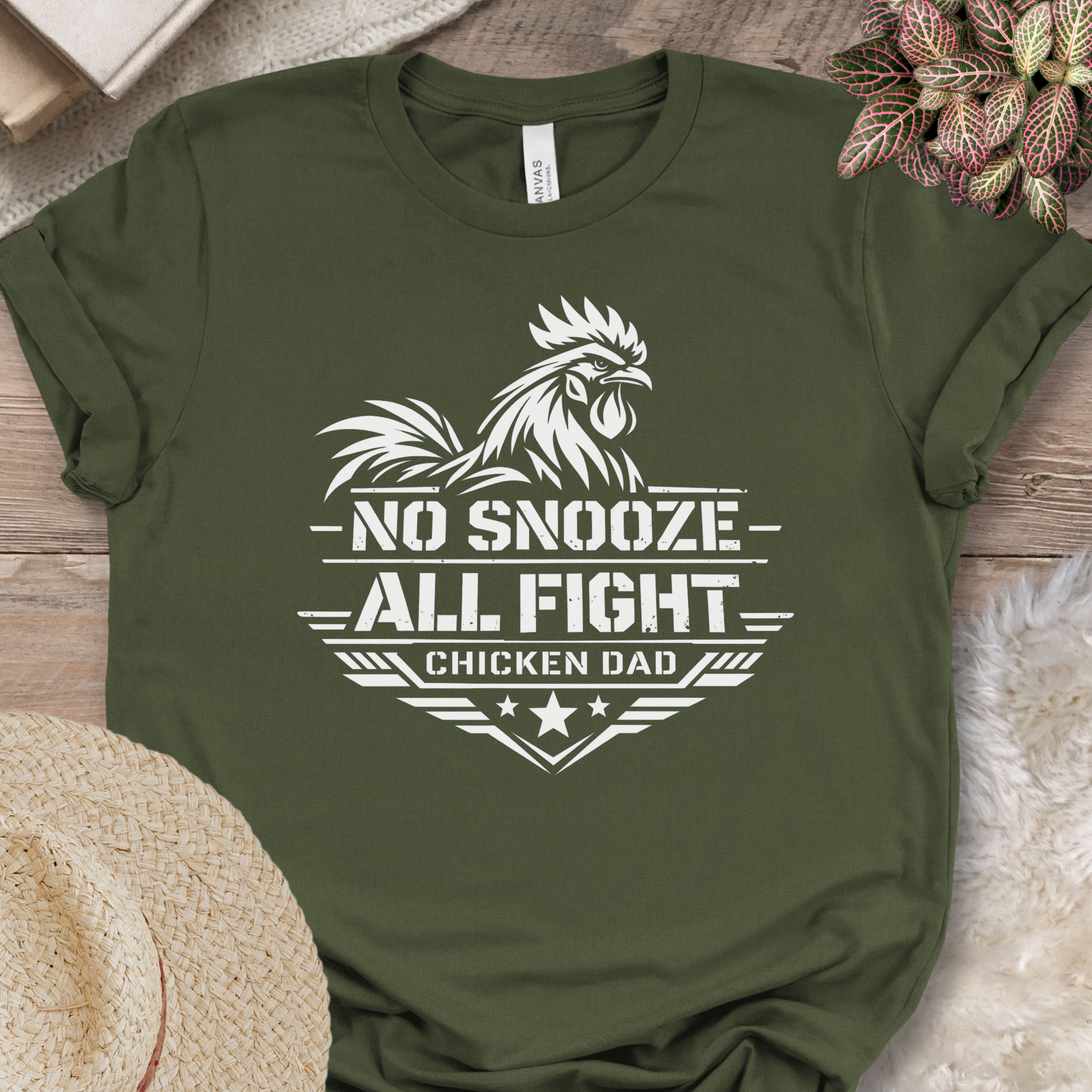 No Snooze Chicken Dad Tee