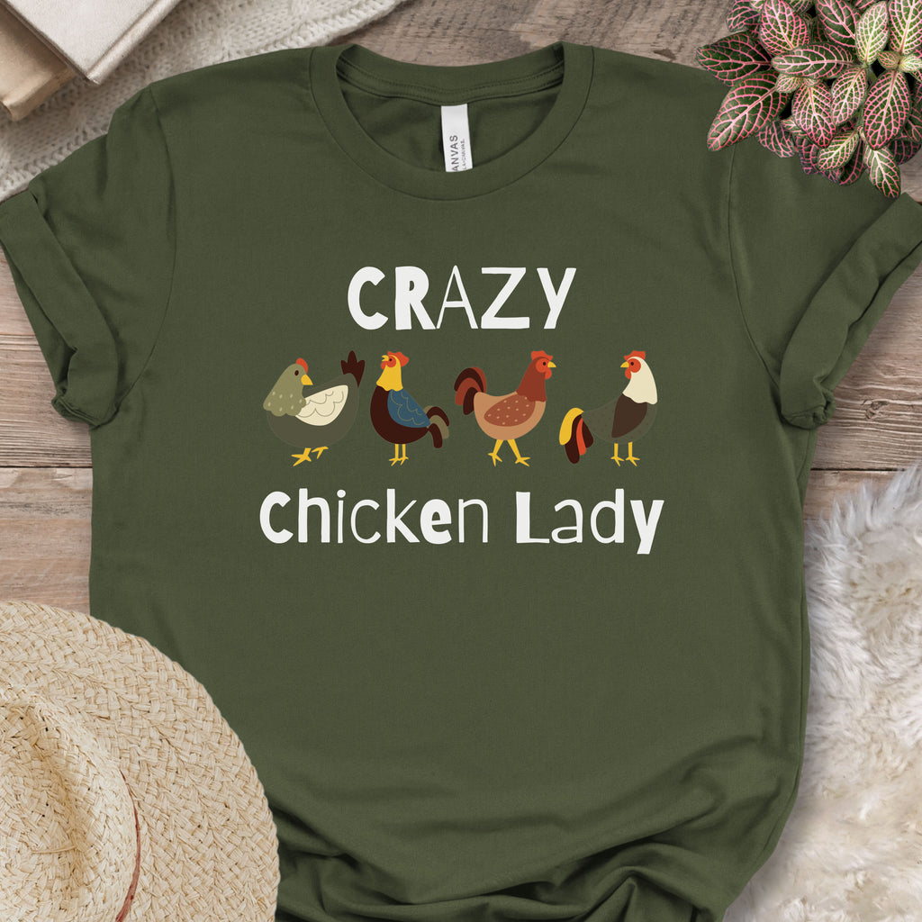 Crazy Chicken Lady T-shirt