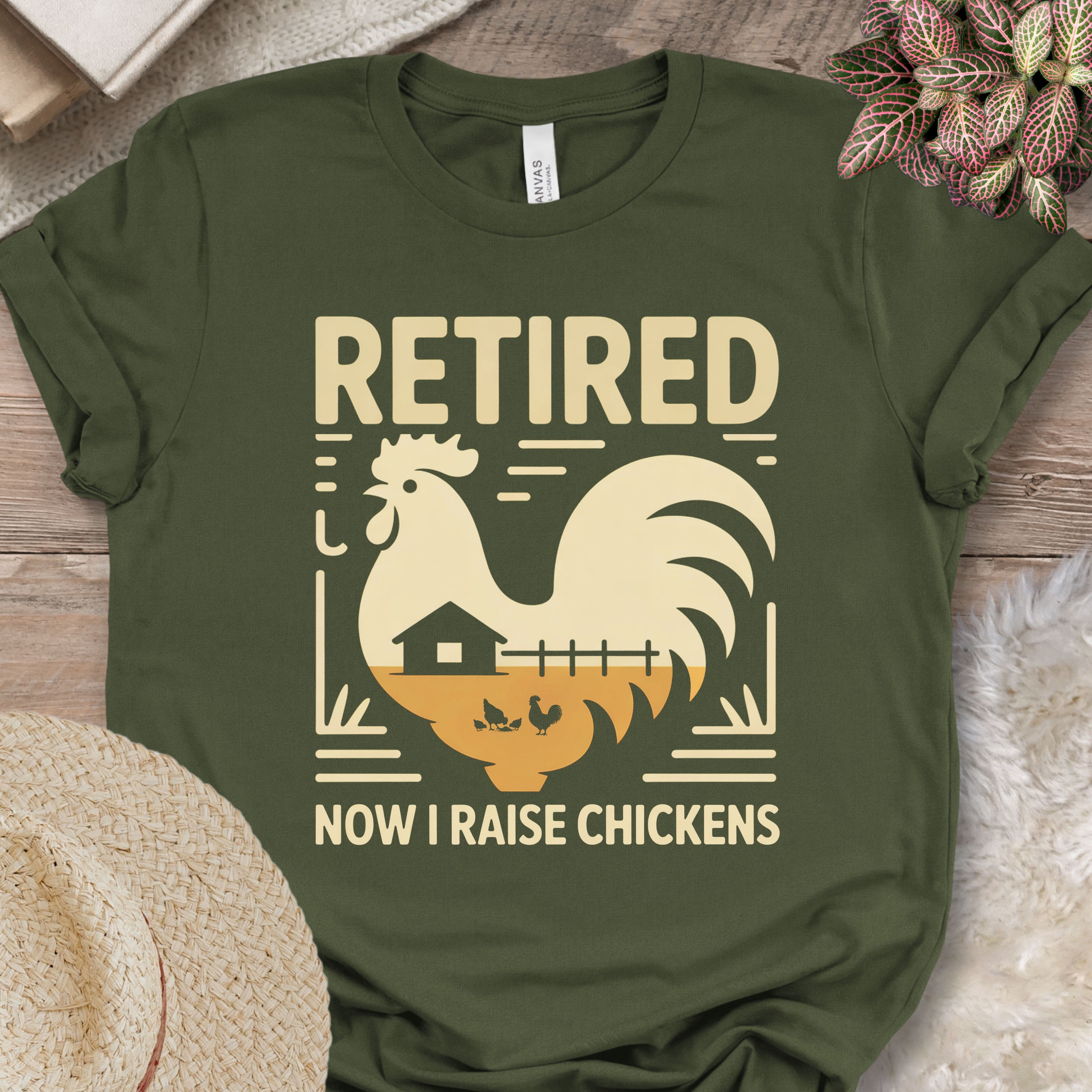 Retired Raising Chickens T-Shirt