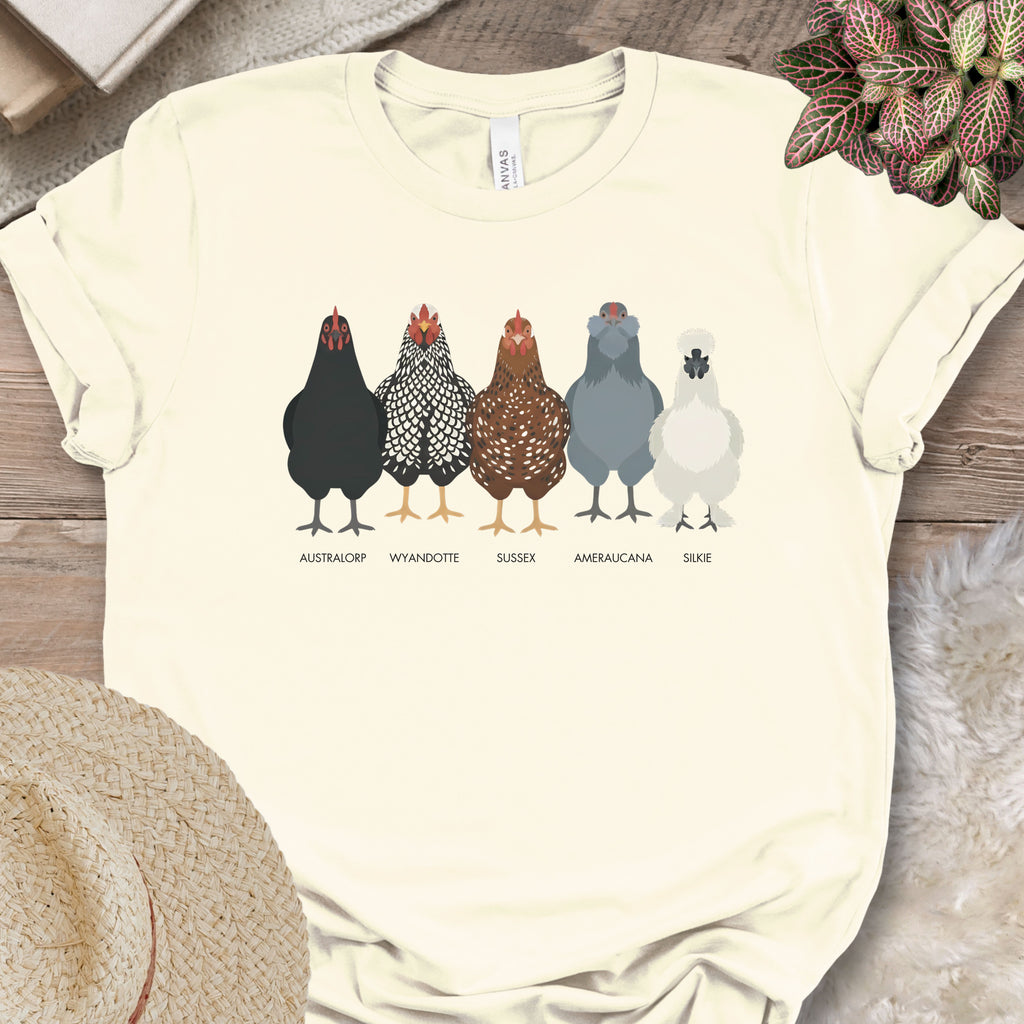 Backyard Chicken Breeds Tee (B)