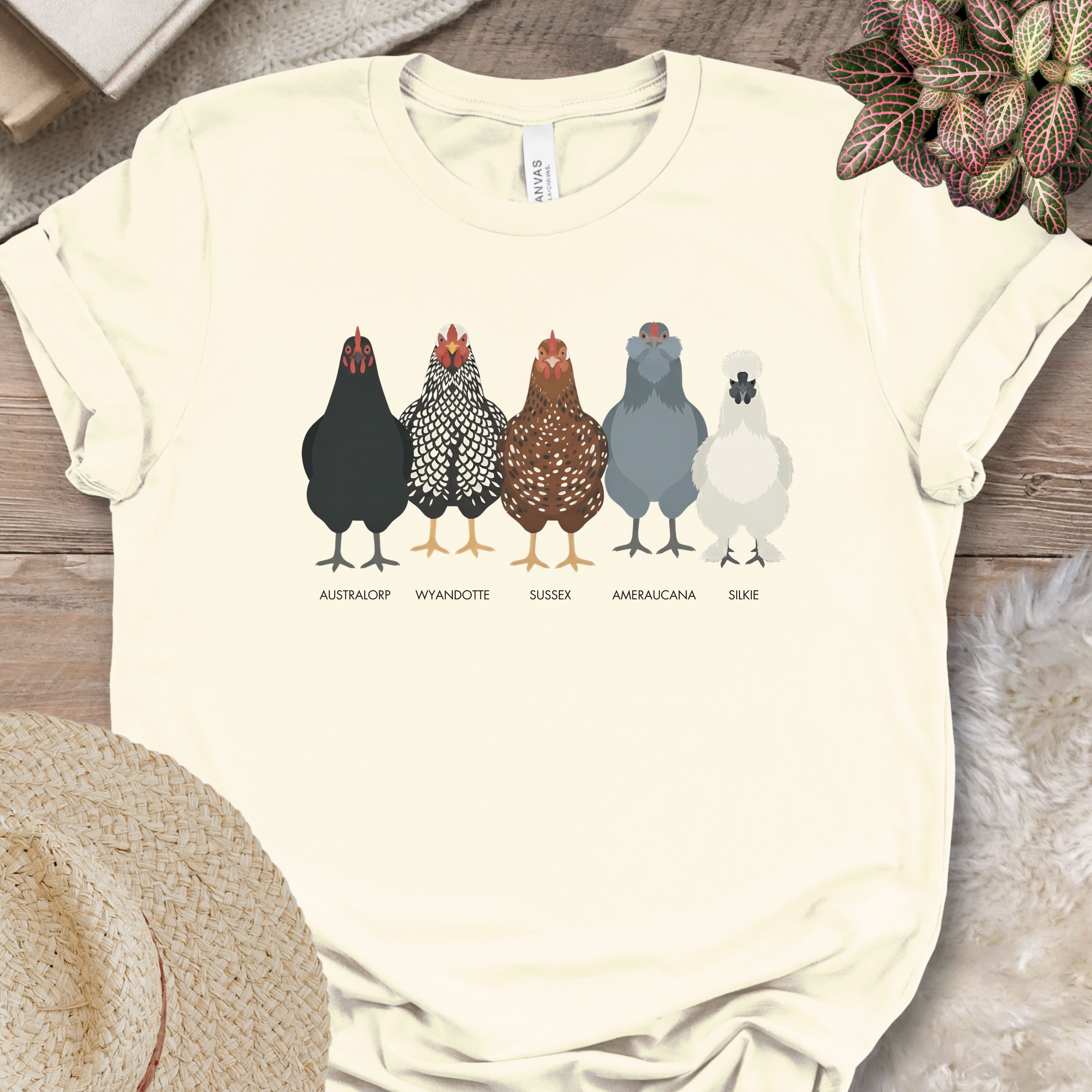 Backyard Chicken Breeds Tee (B)