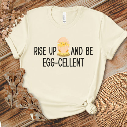 Eggscellent Attitude Motivational Tee